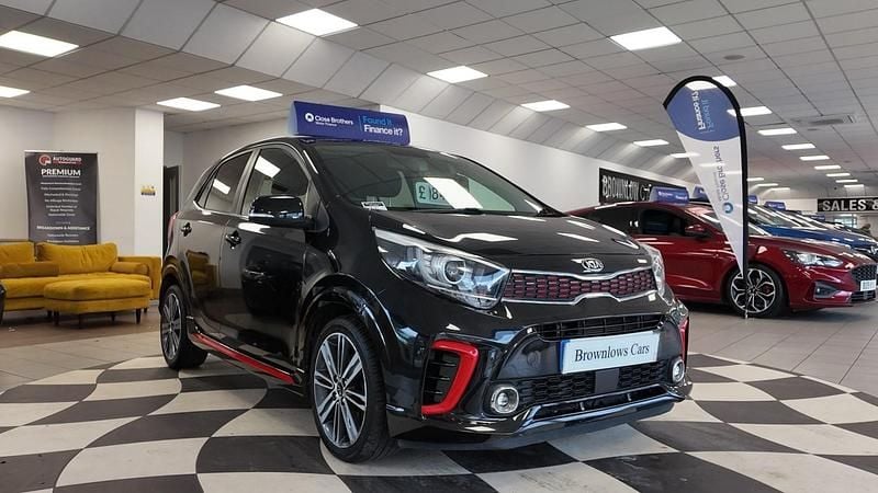 Black Used 2018 Kia Picanto GT-Line Hatchback | £7,995 (Expensive) - Image 1/4