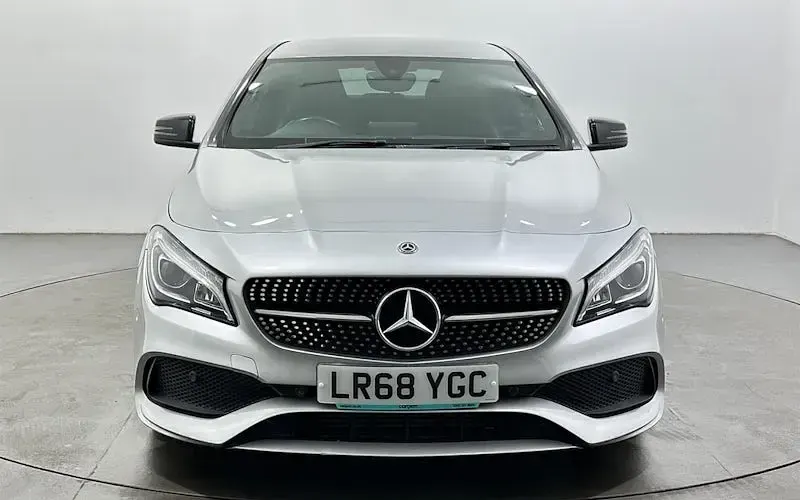 Used Mercedes CLA220 AMG line 177 HP (130 kW) 2017 Silver Coupe