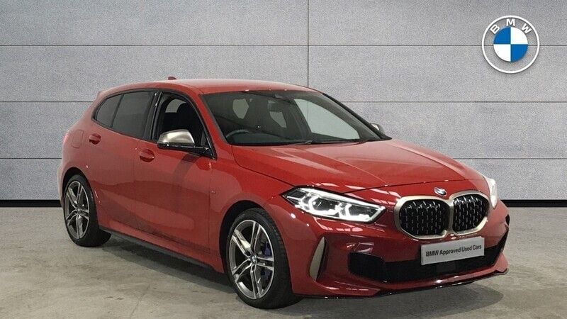 Used BMW M135 M Sport 302 HP (222 kW) 2020 Red Hatchback