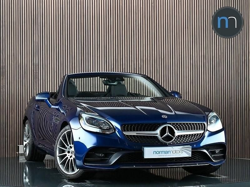 Used Mercedes SLC300 AMG line 2018 Blue Cabriolet