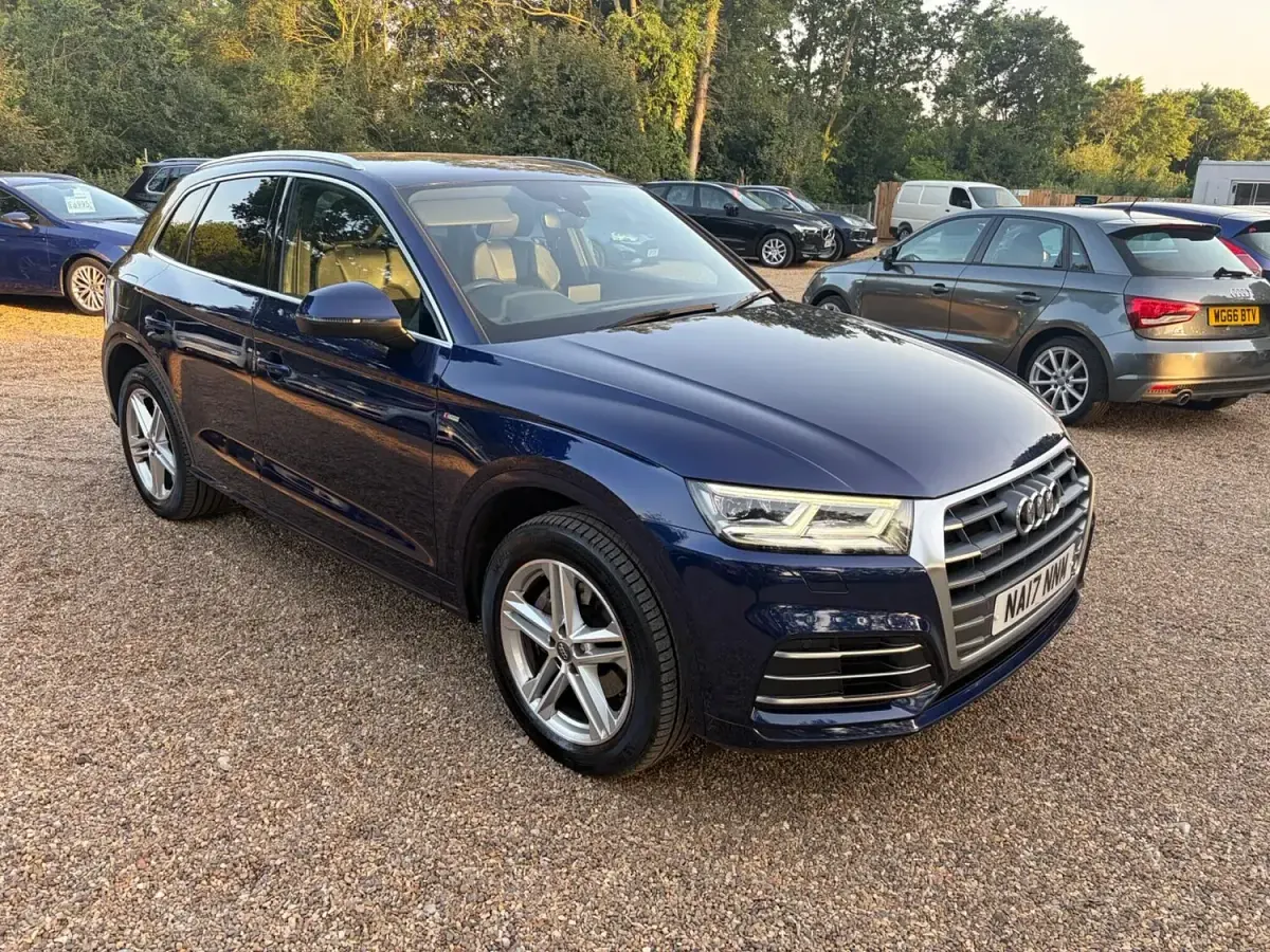 Used Audi Q5 S-Line 190 HP (139 kW) 2017 Blue SUV