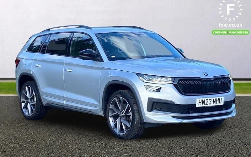 Silver Used 2023 Skoda Kodiaq SportLine SUV | £24,999 (Good price) - Image 1/4