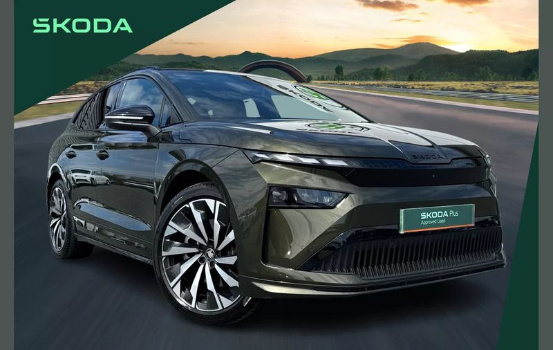 Green Used 2025 Skoda Enyaq iV SportLine SUV | £40,999 - Image 1/4