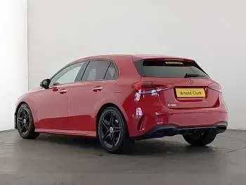 Used Mercedes A180 AMG Line Premium 136 HP (100 kW) 2019 Red Hatchback