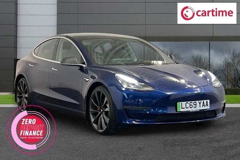 Blue Used 2019 Tesla Model 3 Performance Sedan | £18,555 (Good price) - Image 1/4