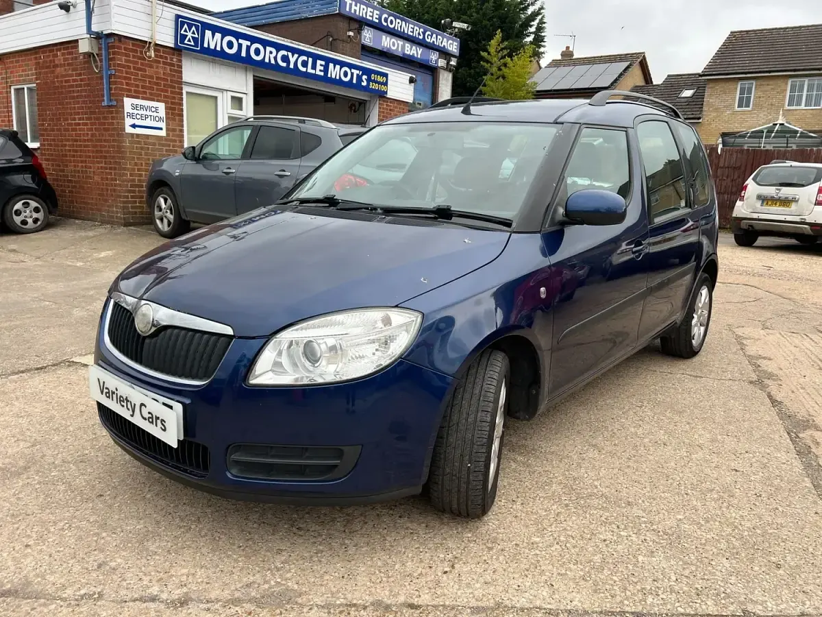 Used Skoda Roomster 105 HP (77 kW) 2008 Blue MPV