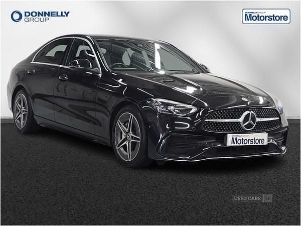 Black Used 2023 Mercedes C220 AMG line Sedan | £33,490 - Image 1/4