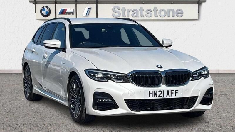 White Used 2021 BMW 330 M Sport Estate | £27,250 (Fair price) - Image 1/3