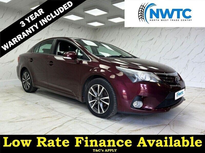 Red Used 2014 Toyota Avensis Sedan | £5,195 (Fair price) - Image 1/3