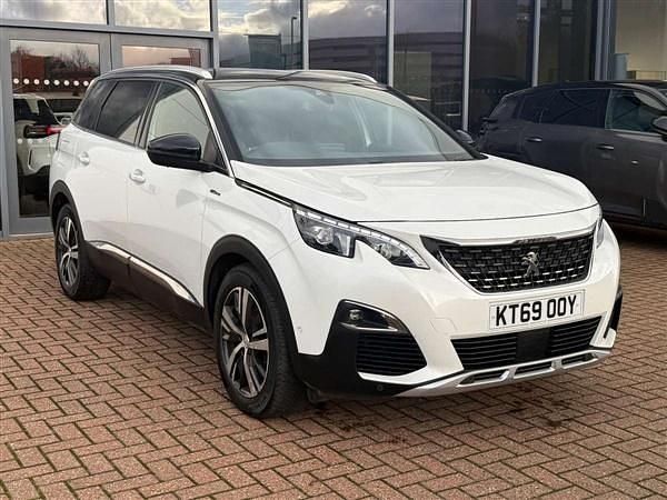White Used 2020 Peugeot 5008 GT-line SUV | £15,995 (Fair price) - Image 1/4