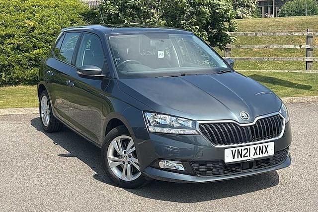 Quartz grey metallic Used 2021 Skoda Fabia SE Hatchback | £11,995 (Good price) - Image 1/4