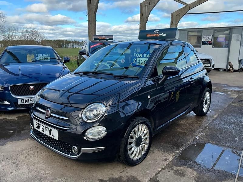 Used Fiat 500 Lounge 69 HP (50 kW) 2016 Black Hatchback