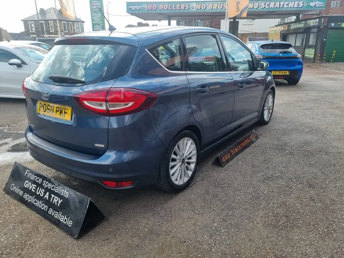 Used Ford C-MAX Titanium 125 HP (91 kW) 2018 Blue MPV