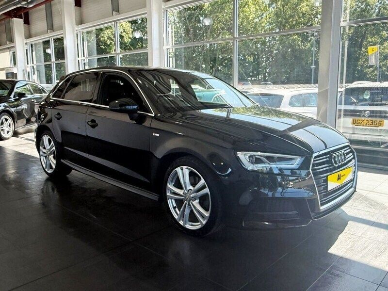Black Used 2018 Audi A3 Sportback S-Line Hatchback | £14,495 (Fair price) - Image 1/1