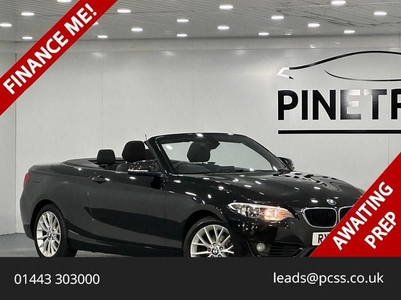 Black Used 2016 BMW 218 Cabriolet | £9,999 (Fair price) - Image 1/2