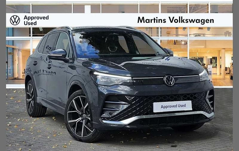 Grey Used 2025 VW Tiguan R-line SUV | £36,995 (Expensive) - Image 1/4