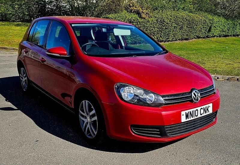 Used VW Golf VI SE 105 HP (77 kW) 2010 Red Hatchback