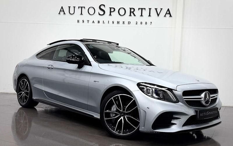 Silver Used 2022 Mercedes C43 AMG Premium Plus Coupe | £42,250 (Expensive) - Image 1/3