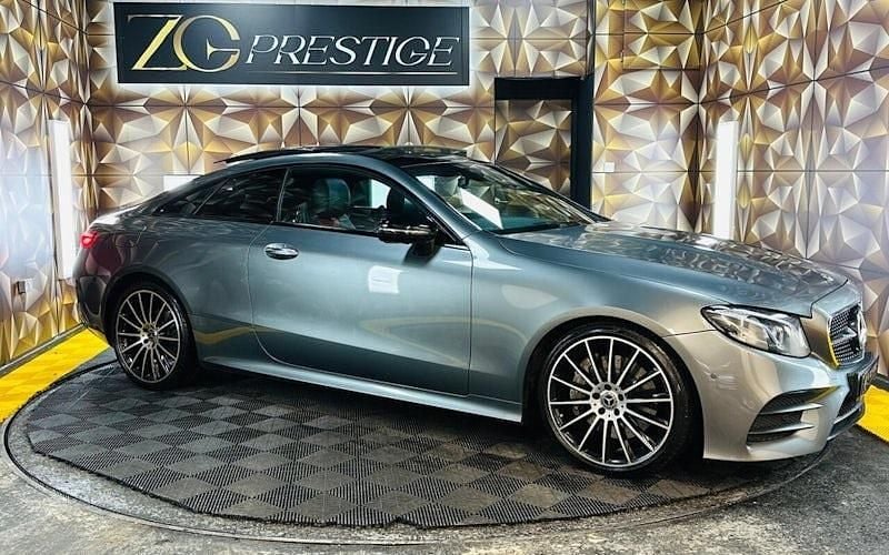 Used Mercedes E300 AMG line 245 HP (180 kW) 2018 Grey Coupe