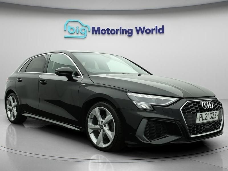 Black Used 2021 Audi A3 Sportback S-Line Hatchback | £16,400 (Fair price) - Image 1/4
