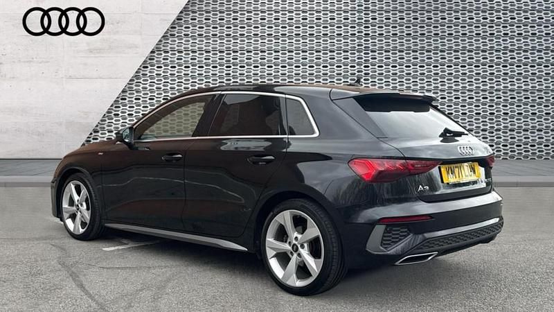 Used Audi A3 S-Line 150 HP (110 kW) 2022 Black Sedan