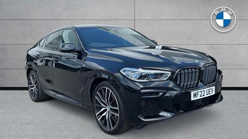 Black Used 2022 BMW X6 M Sport SUV | £43,690 (Good price) - Image 1/4