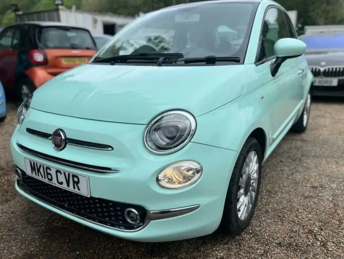 Used Fiat 500 Lounge 69 HP (50 kW) 2016 Green Hatchback