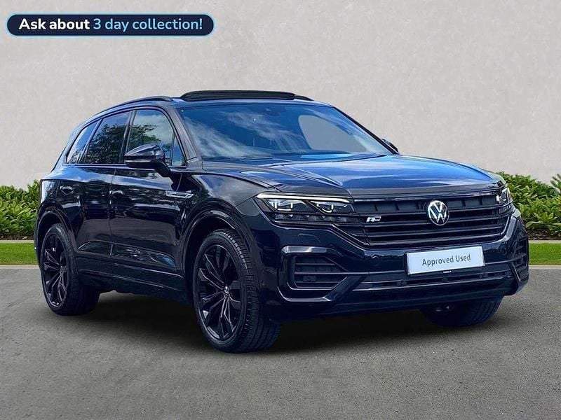 Blue Used 2021 VW Touareg Black Edition SUV | £40,499 (Fair price) - Image 1/4