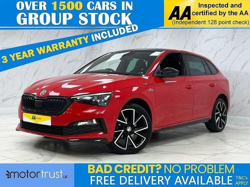 Red Used 2021 Skoda Scala Monte Carlo Hatchback | £14,295 (Fair price) - Image 1/2