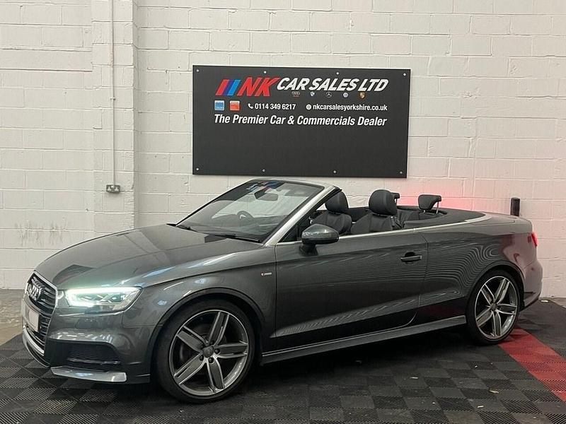 Used Audi A3 Cabriolet S-Line 150 HP (110 kW) 2018 Grey Cabriolet