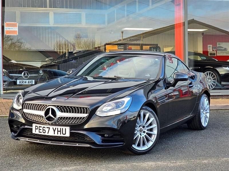 Used Mercedes SLC200 AMG line 184 HP (135 kW) 2017 Black Cabriolet