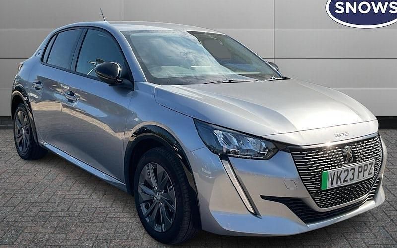 Grey Used 2023 Peugeot e-208 Allure+ Hatchback | £13,923 (Fair price) - Image 1/4