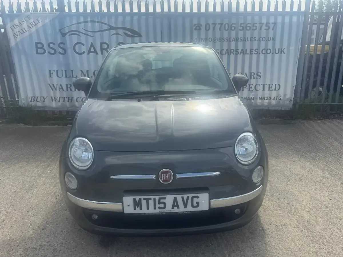 Used Fiat 500 Lounge 69 HP (50 kW) 2015 Grey Hatchback