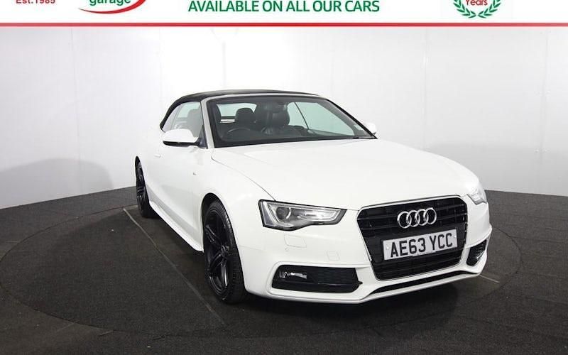 Used Audi A5 Cabriolet S-Line 225 HP (165 kW) 2013 White Cabriolet