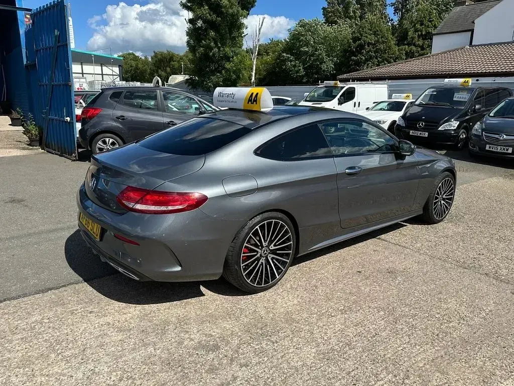Used Mercedes C250 AMG Line Premium 204 HP (150 kW) 2016 Grey Coupe