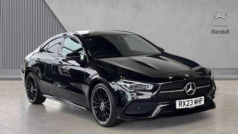 Black Used 2023 Mercedes CLA220 AMG Line Premium Plus Sedan | £30,241 (Fair price) - Image 1/4