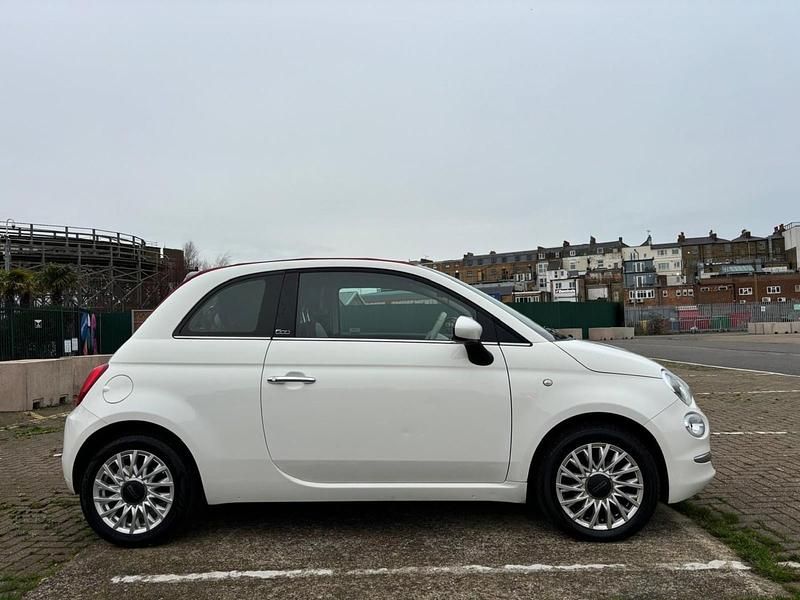 Used Fiat 500 Lounge 2017 White Cabriolet