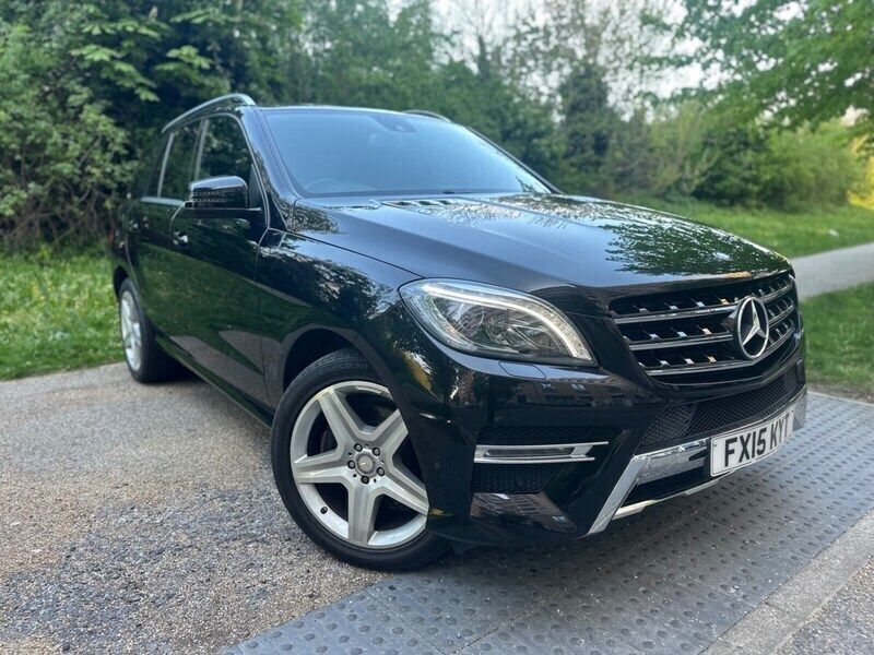 Black Used 2015 Mercedes ML250 AMG line SUV | £13,999 (Good price) - Image 1/4