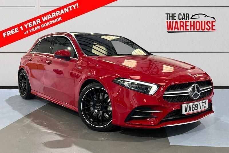 Red Used 2019 Mercedes A35 AMG Premium Plus Hatchback | £24,200 (Good price) - Image 1/4