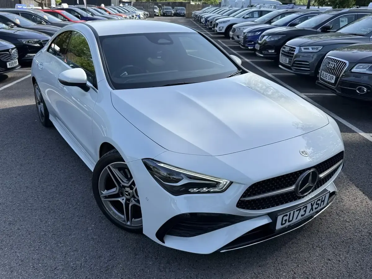 Used Mercedes CLA200 AMG line 2023 White Sedan