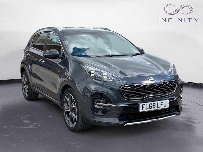 Grey Used 2018 Kia Sportage GT-Line SUV | £11,749 (Fair price) - Image 1/4