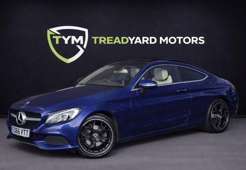 Used Mercedes C200 Premium Plus 184 HP (135 kW) 2016 Blue Coupe