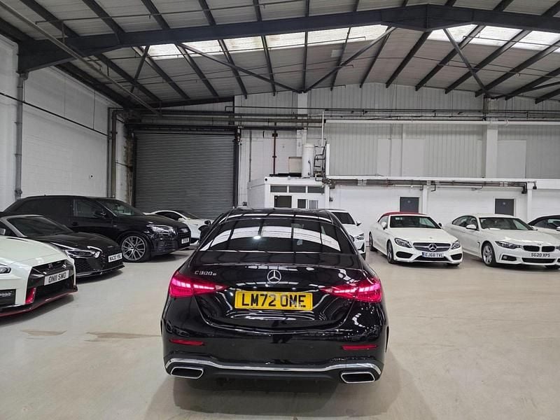 Used Mercedes C300e AMG line 2022 Black Sedan