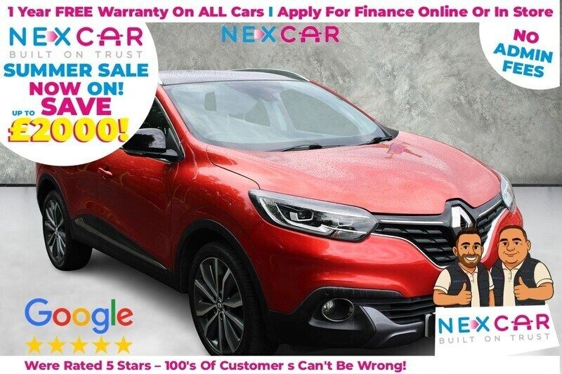 Red Used 2016 Renault Kadjar Signature SUV | £6,999 (Fair price) - Image 1/4