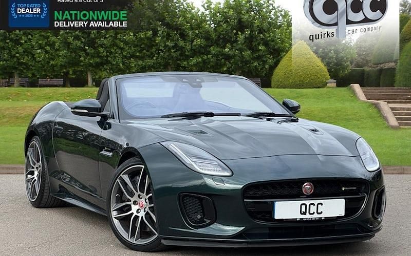 Used Jaguar F-Type R-Dynamic 381 HP (280 kW) 2019 Green Cabriolet