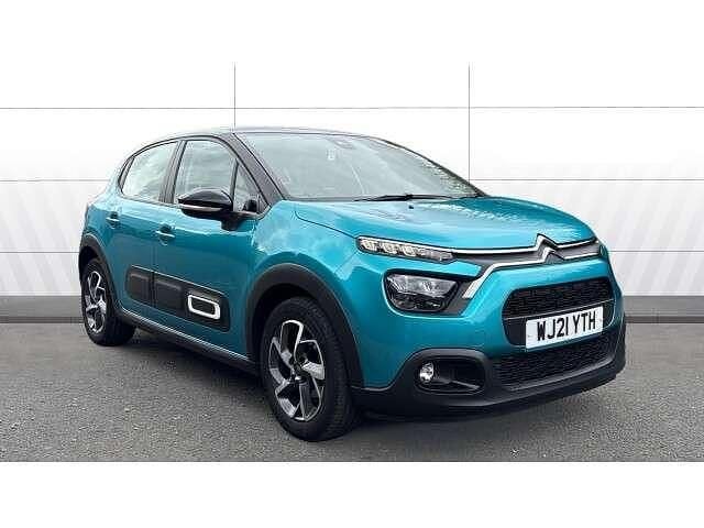 Blue Used 2021 Citroën C3 PureTech Hatchback | £10,937 (Fair price) - Image 1/4