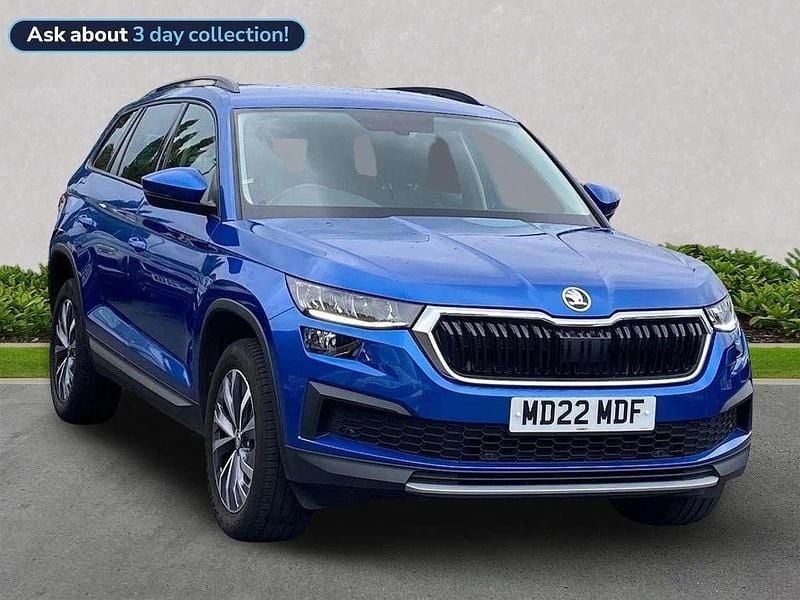 Blue Used 2022 Skoda Kodiaq SE Drive SUV | £23,480 (Fair price) - Image 1/4