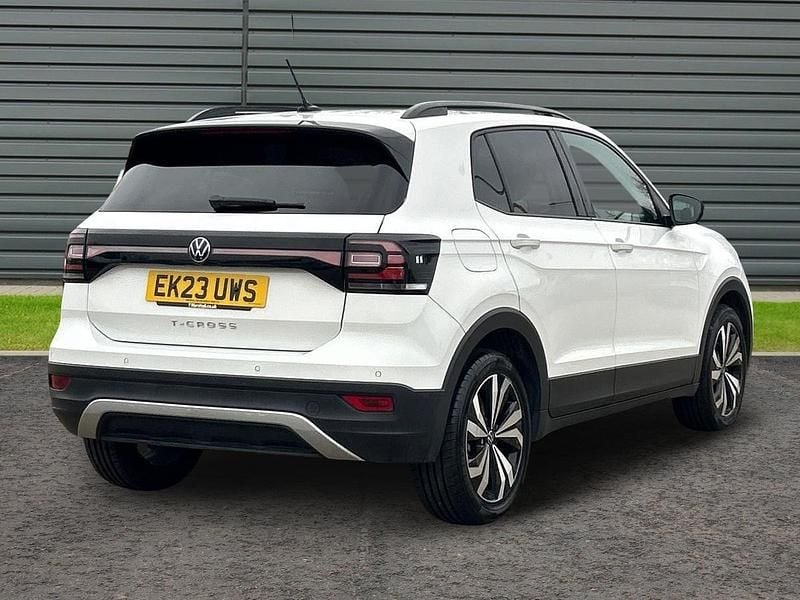 Used VW T-Cross Black Edition 110 HP (80 kW) 2023 White SUV