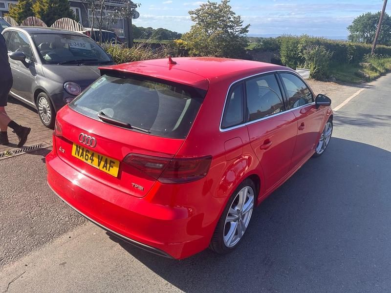 Used Audi A3 S-Line 2014 Red Hatchback