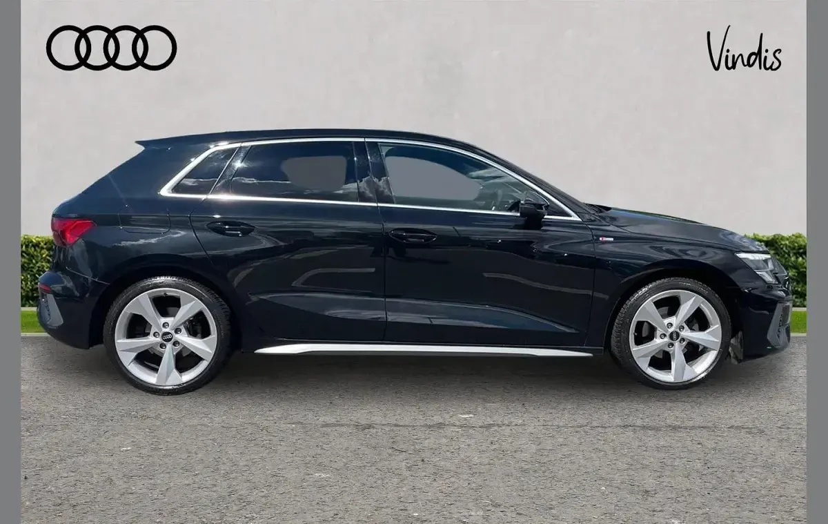 Used Audi A3 S-Line 147 HP (108 kW) 2023 Black Sedan